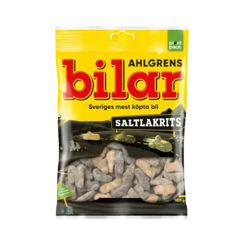 Ahlgrens Bilar Saltlakrits 100g