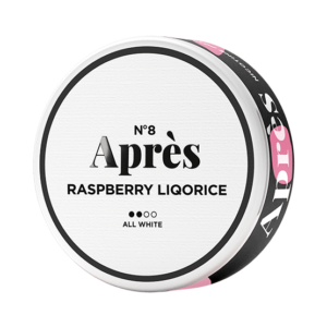 no 8 apres raspberry liqorice all white portion 2