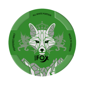 white fox peppered mint slim all white portion 2